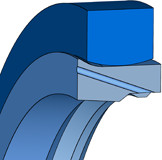 Overige - Merkel Omegat-S. set EW series OMS-S PR - 2-pieces - PE E083 / NBR - 250x275x11,7 / 12,5 MM - Freudenberg - 49067315