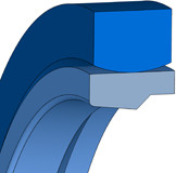 Overige - Merkel Omegat-Seal set DW style OMS-S-D - 2-pieces - PTFE GM201 / NBR - 350x380x20 / 15 MM - Freudenberg - 24108956 productfoto