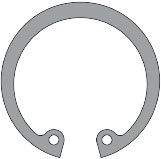 Federklammer - Kreis Clip - Seegerring - DIN 472 - 8mm (per 100 Stücke)