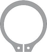 Federklammer - Kreis Clip - Seegerring - DIN 471 - 345mm