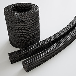 Glandpacking - fat cord - Carbonfiber - 4x4mm - (2m)
