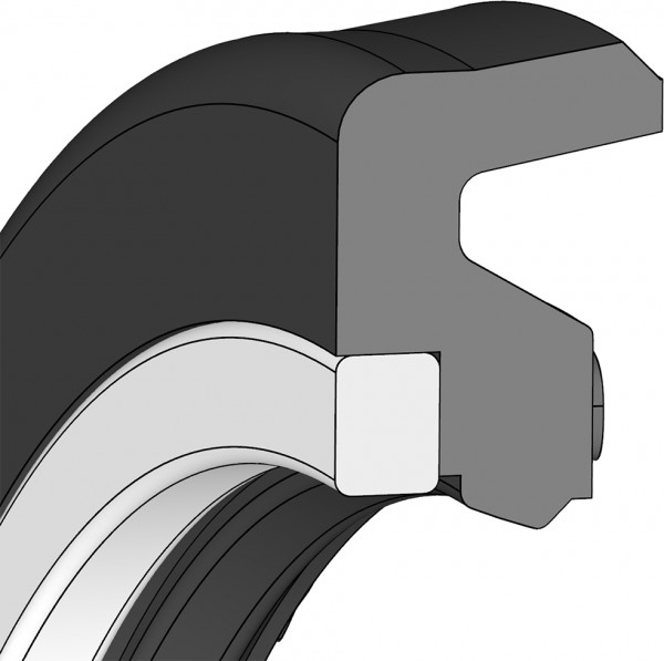 Hydraulic Rod Seal - 40X55,50X6,30 - S72 - 95 TPU H2005501 / POM - Dichtomatik - 67196163 product photo