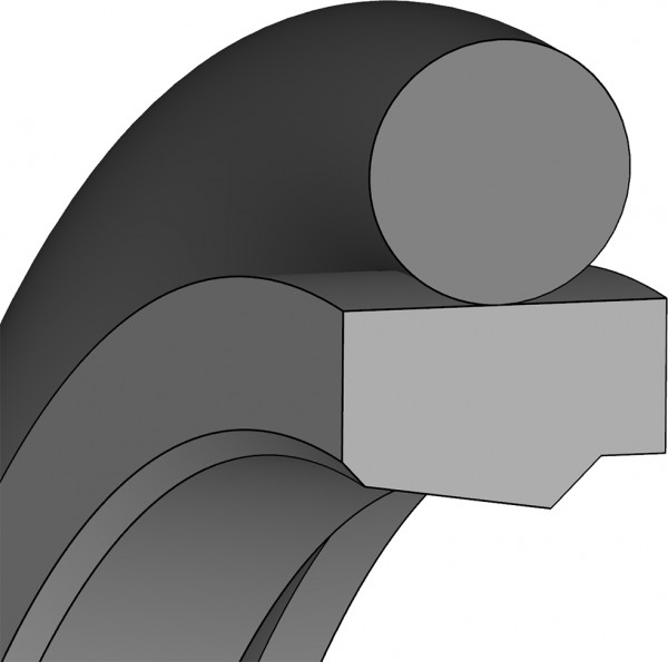 Hydraulic Rod Seal - 38X48,70X4,20 - SPOR31 - PTFE PT009807 / 70 NBR - Dichtomatik - 67076824 product photo