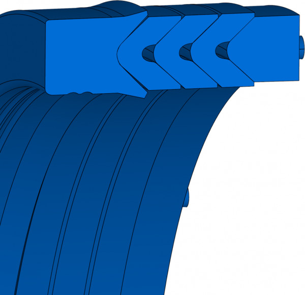 Chevron Seal Ring - ES81 - BI-NBR B4B210 - Freudenberg - 49318421 - Packaging Unit 1 product photo
