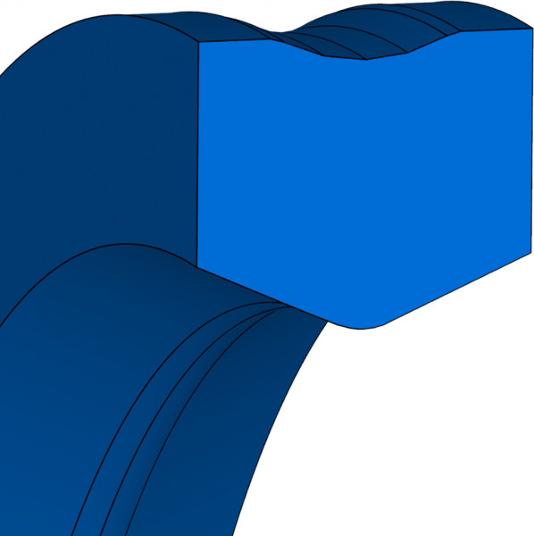 Merkel Pinmatic Pin seal - 95 AU V142 - 120x135x5,1 / 7,5 MM - Freudenberg - 49354710 - Packaging Unit 1 product photo