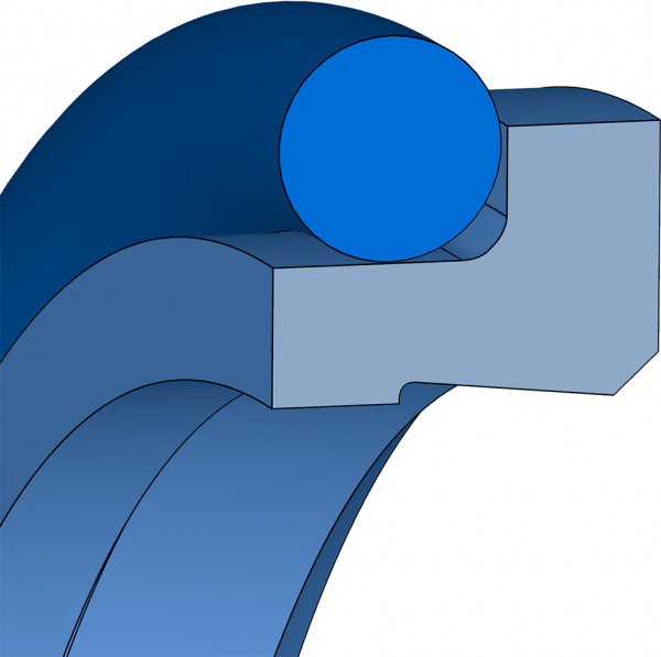 Dubbele Afstrijker - PTFE B602 - Freudenberg - 24343017 - Verpakkingseenheid 1 productfoto