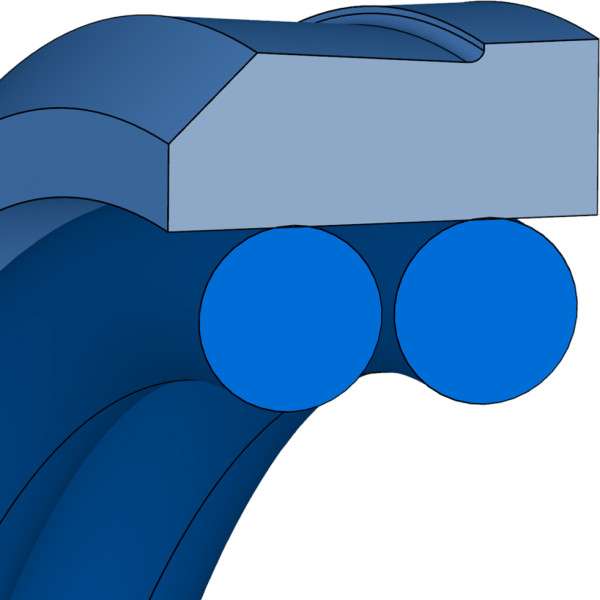 Dubbele Afstrijker - PTFE GM201 - Freudenberg - 533183 - Verpakkingseenheid 1 productfoto