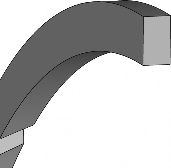 Backup Ringen - 31X35X2,50 - STR - PTFE PT00E601 - Dichtomatik - 49100610 productfoto
